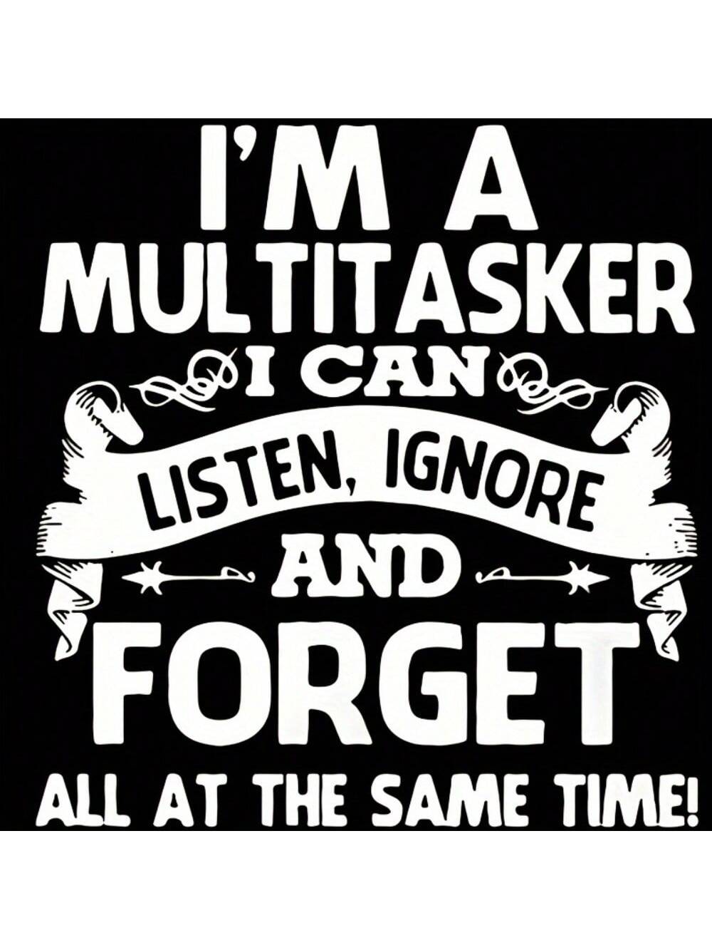 1/2/3pcs Humorous Multitasking Quote Vinyl Iron-On Transfer Decals, Mixed Color Durable Heat Press Patches For DIY T-Shirts, Sweaters, Jeans, Fashion Backpacks- Personalized Style With Easy Applicati