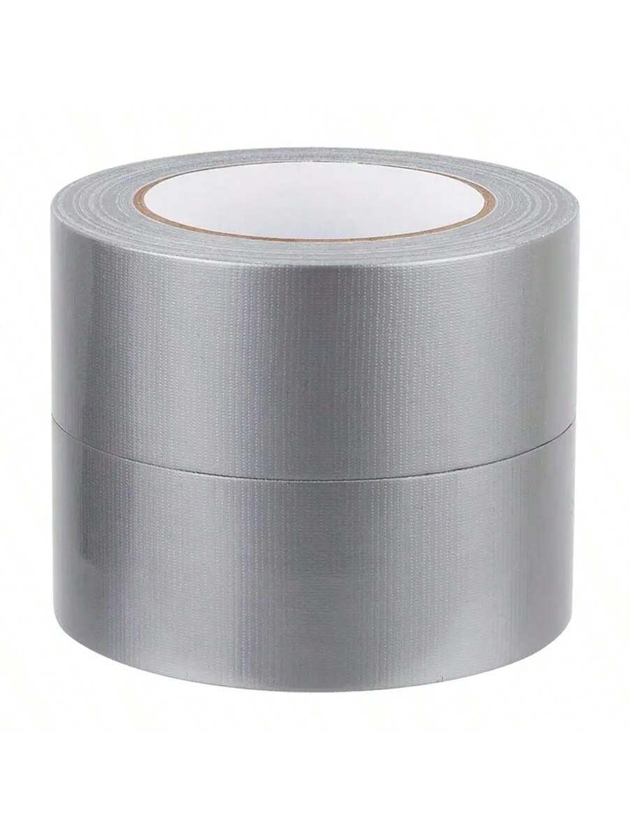 1pc/2pcs Heavy Duty Silver Duct Tape- 33ft X 2in, Durable Flexible No Residue All-Weather And Hand Tearable, Bulk Value For DIY Repair And Professional Use
