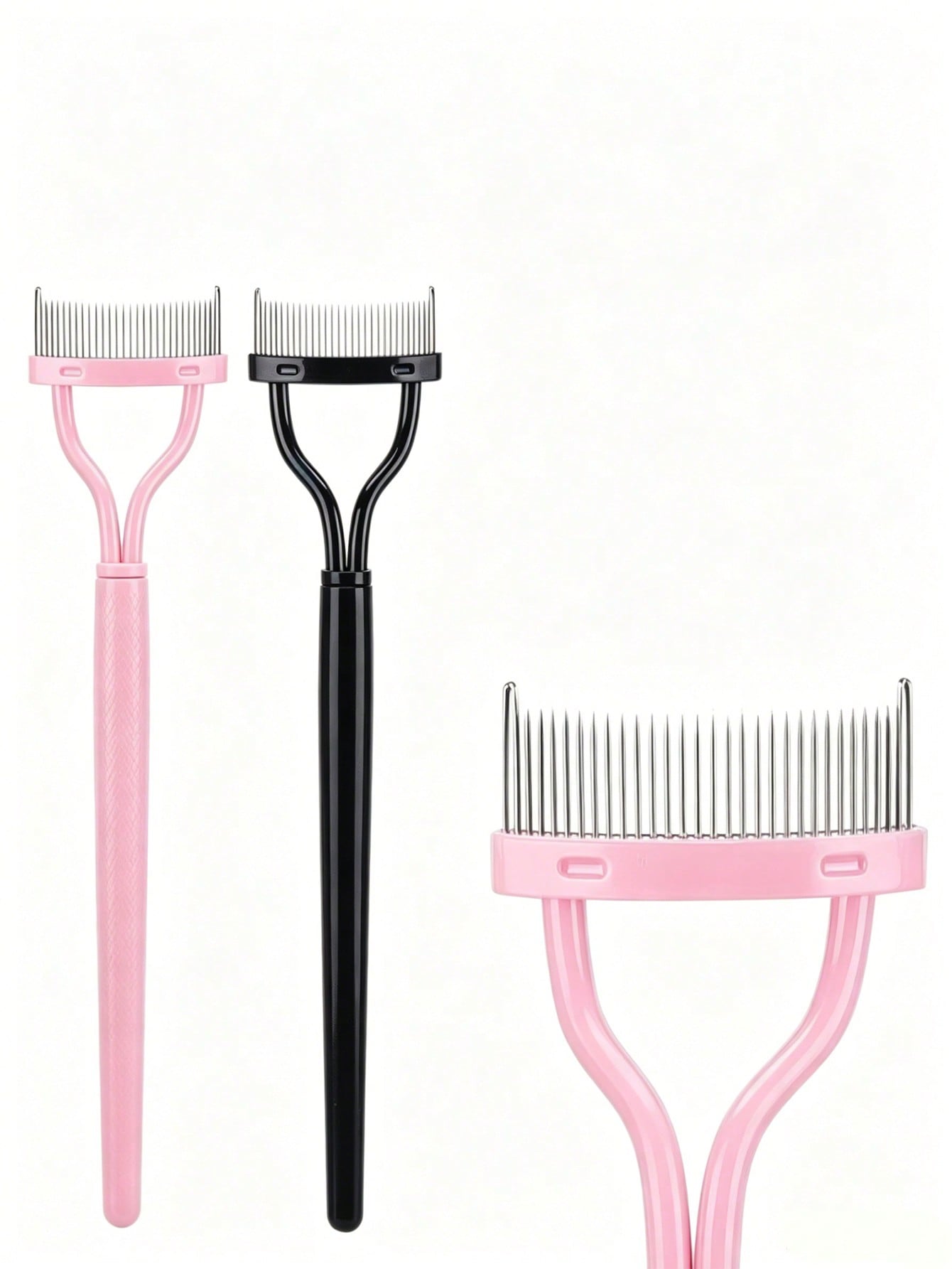 1pc Eyelash Comb,Eyelash Separator,Steel Needle Eyelash Comb,Stainless Steel Fine-Tooth Comb,Eyelash Comb For Separating And Grooming Lashes,Eyeshadow Brush,False Eyelash,Bathroom Accessories,Holiday