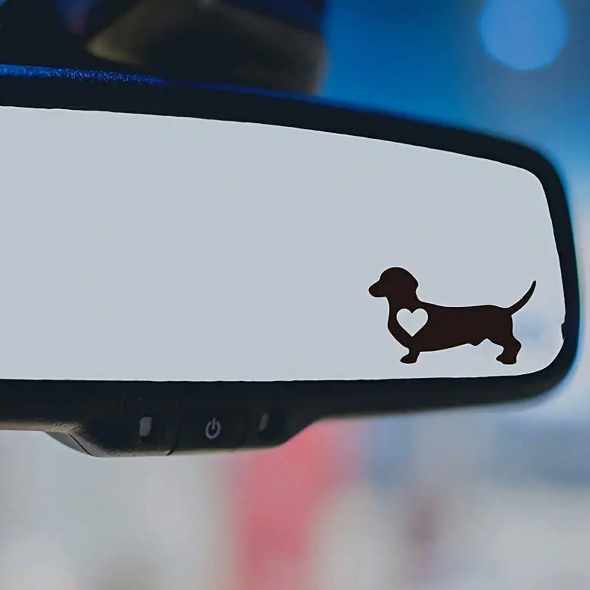 1pc-Shaped Dachshund Car Stickers, Little Dogs, Dog Lovers, Rearview Mirror Decals, Vinyl Decals, Suitable For Car, Motorcycle, Truck Bumpers, Laptop And Computer Decoration