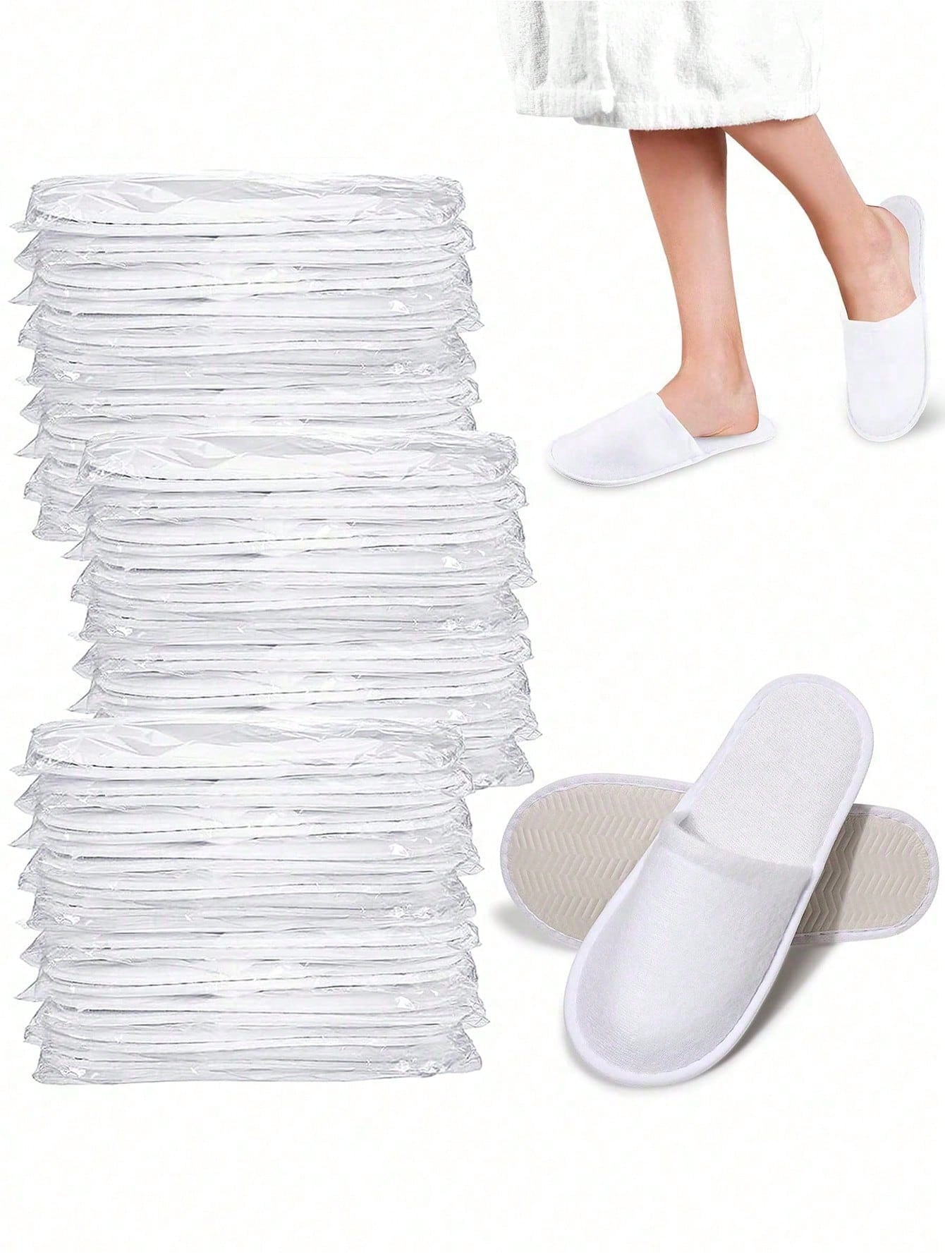 20/10/2pcs(2pcs/Pair) Disposable Slippers, Indoor Slippers, Plush Slippers, Disposable Hotel Slippers, Women Men Slippers For Air Travel, Guest Room, Hotel, Hotel Supplies, Household Gadgets,Suitable