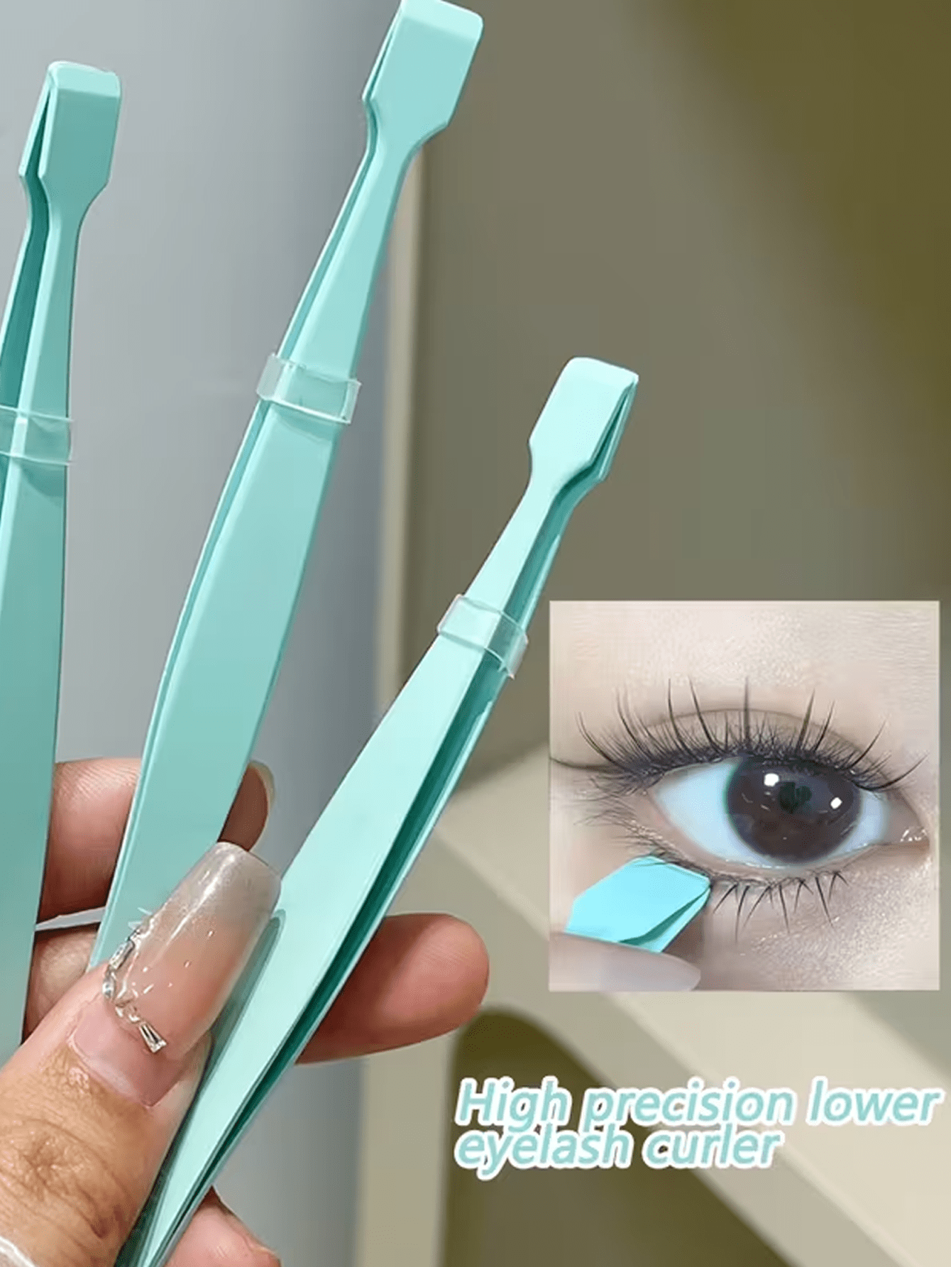 2pcs Professional Eyelash Grafting Tweezers,Beginner-Friendly Flat-Tip Eyelash Tweezers, Stainless Steel, Easier To Use Than Traditional Tweezers, Flat Head Design For Easy Grip Perfect For Applying F
