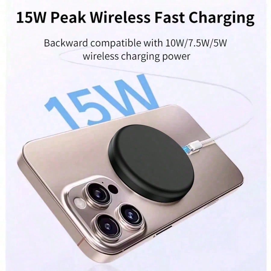 3-In-1 Ultra-Thin Magnetic Wireless Charger, 15W Compatible With Apple Devices, Keeps Desktop Tidy, Suitable For Home, Office, Travel And Gifting. Applicable For Office, Dorm, Home Office/Dorm/Home Ph