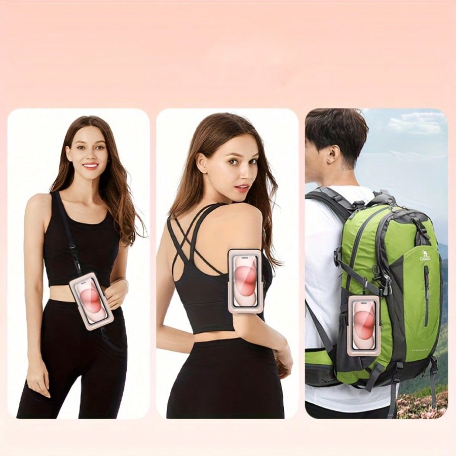 A Stylish Handheld Bag For Men And Women Designed For Running, Compatible With Devices Up To 17.78 Cm, Ideal For Outdoor Sports Like Running, Cycling, And Other Activities.