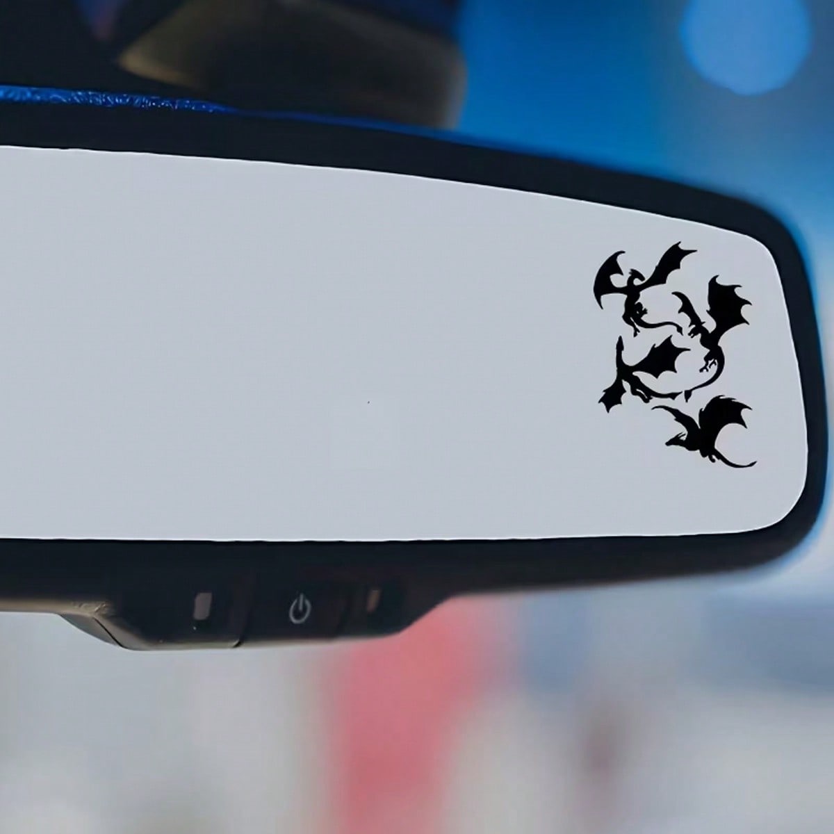 Car Interior Rearview Mirror Flying Dragon Stickers Car Rearview Mirror Decals- Suitable For Cars, Laptops, Trucks, Motorcycles, Computers, And Phones- Perfect Holiday Gifts