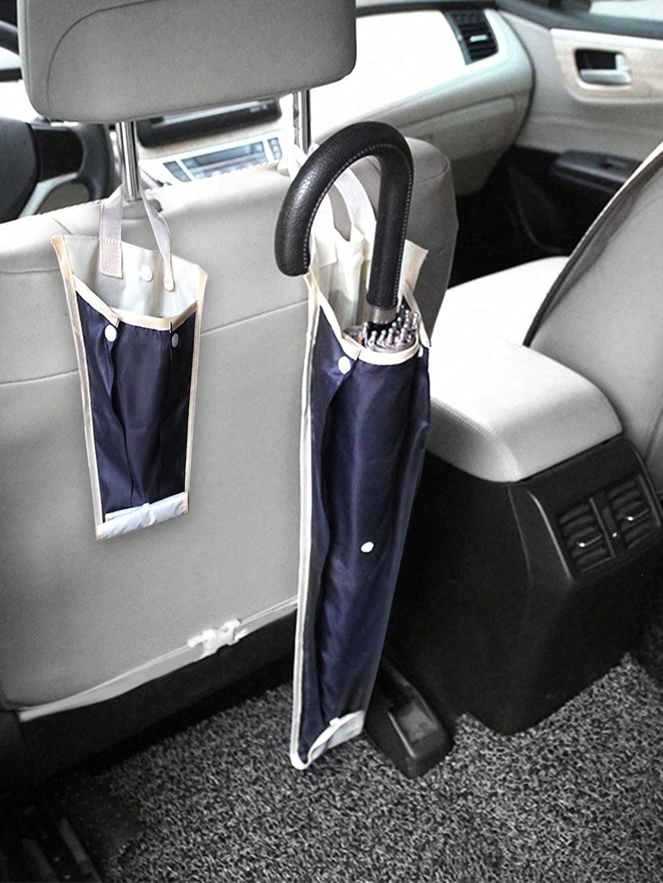 Car Umbrella Storage Bag- Foldable Waterproof Holder For Car Seat Back, Leak-Proof Organizer For Wet Umbrellas, Rainy Day Car Accessories