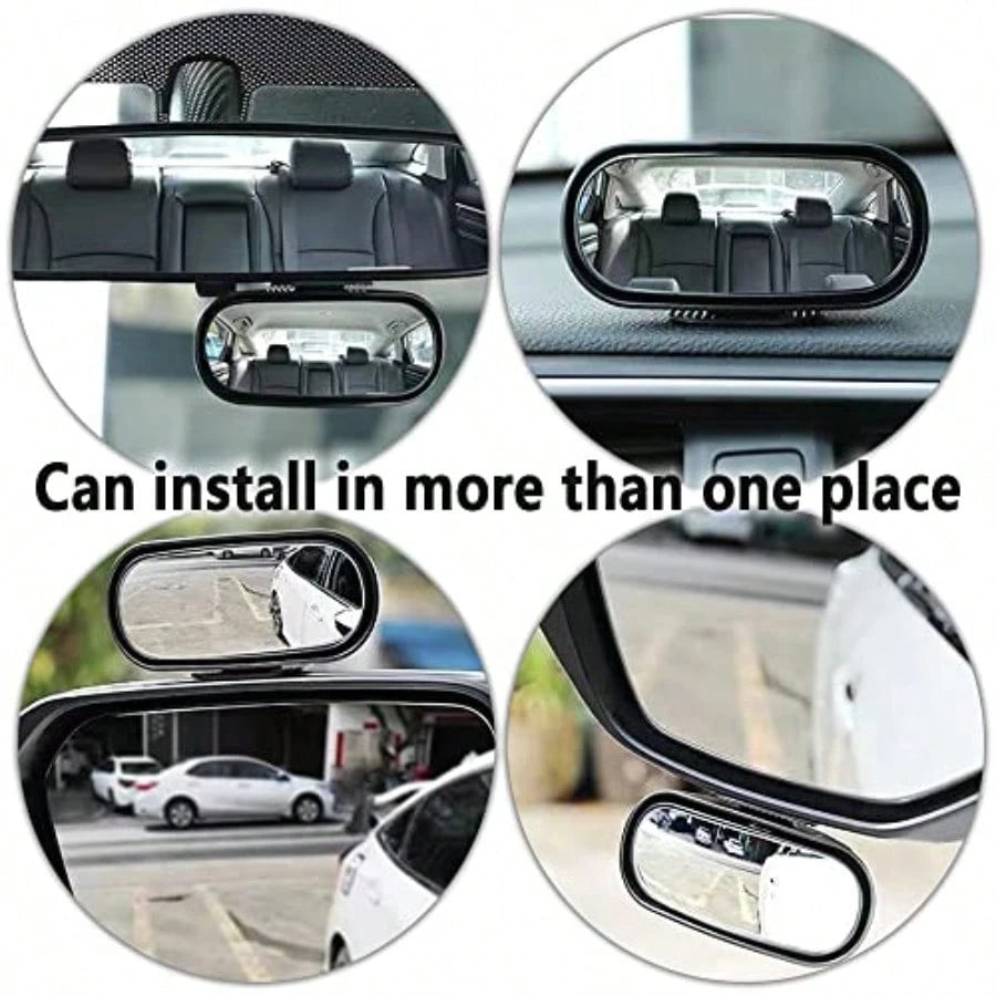 HD Blind Spot Car MirrorWide Angle Rearview Mirror With 360° Adjustment Universal Car Essential Tool Fit For Cars Truck SUV