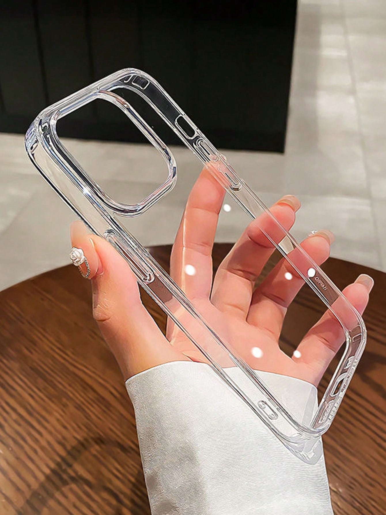 Minimalist Screen Protection Transparent Acrylic Phone Case Compatible With IPhone 16 Pro Max/16/16 Pro/16 Plus/15/15 Pro Max/15 Pro/15 Plus/11/12/13/14 Pro Max/XS/XR/11 Pro/11 Pro Max/12 Pro/12 Pro M