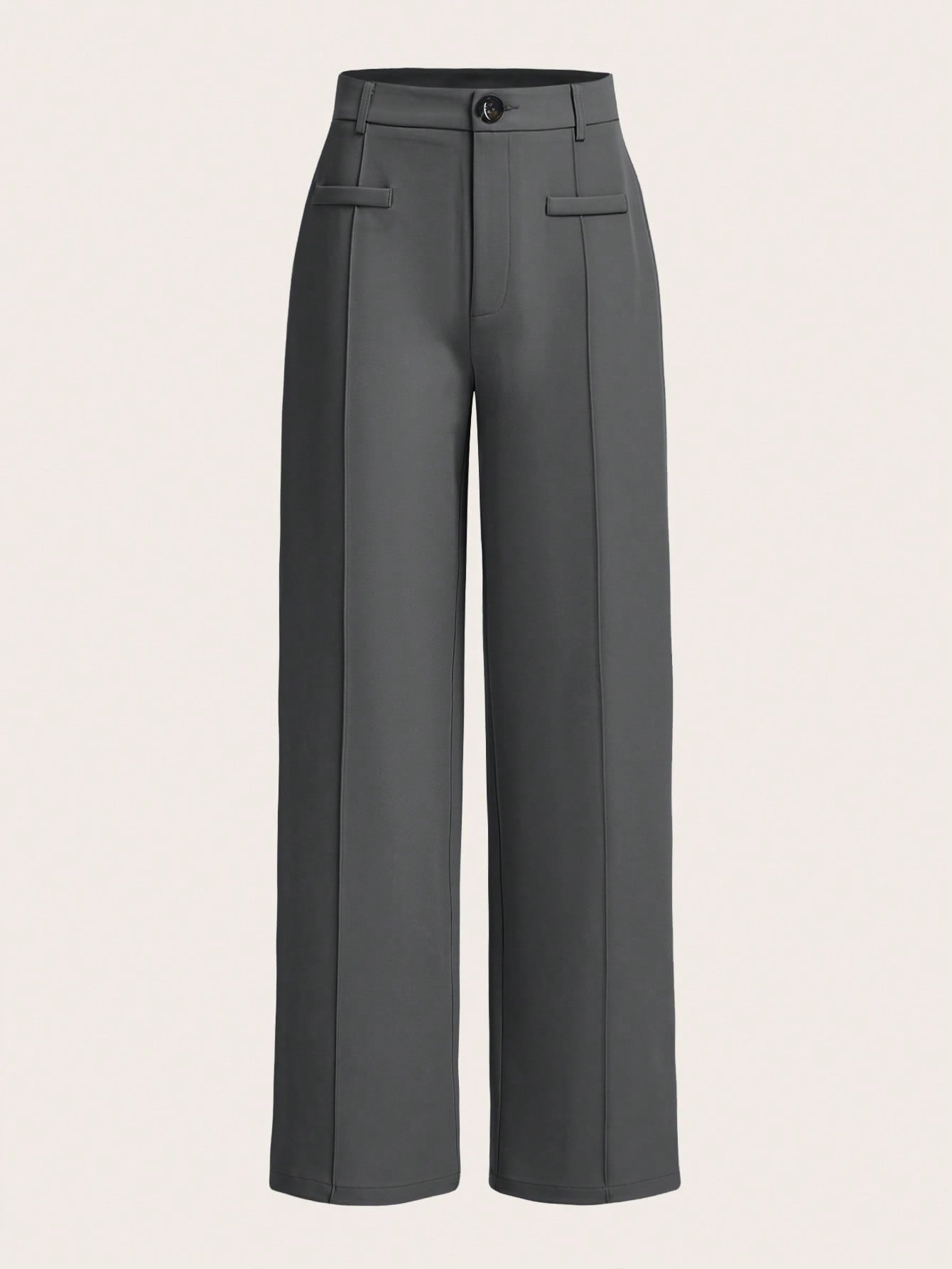 MOD Women's Button Closure Straight-Leg Casual Vintage Style Loose And Comfortable Pants