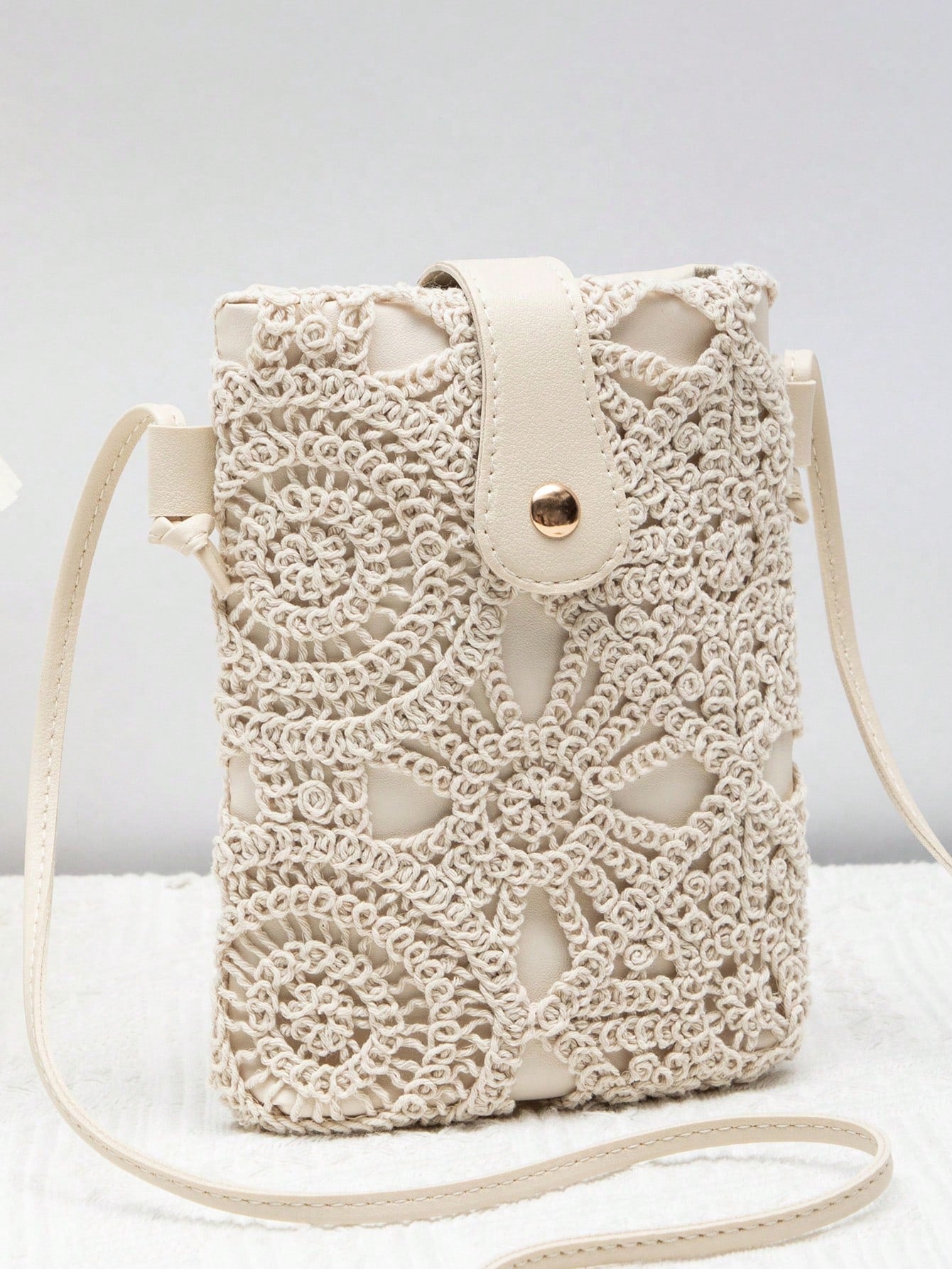 New Small Crossbody Bag For Women, Niche Beach Side Versatile Shoulder Bag, Fashionable Mini Square Envelope Bag, Versatile Ins Casual Crossbody Vacation Beach Bag, Beach, Holiday, Straw Bag
