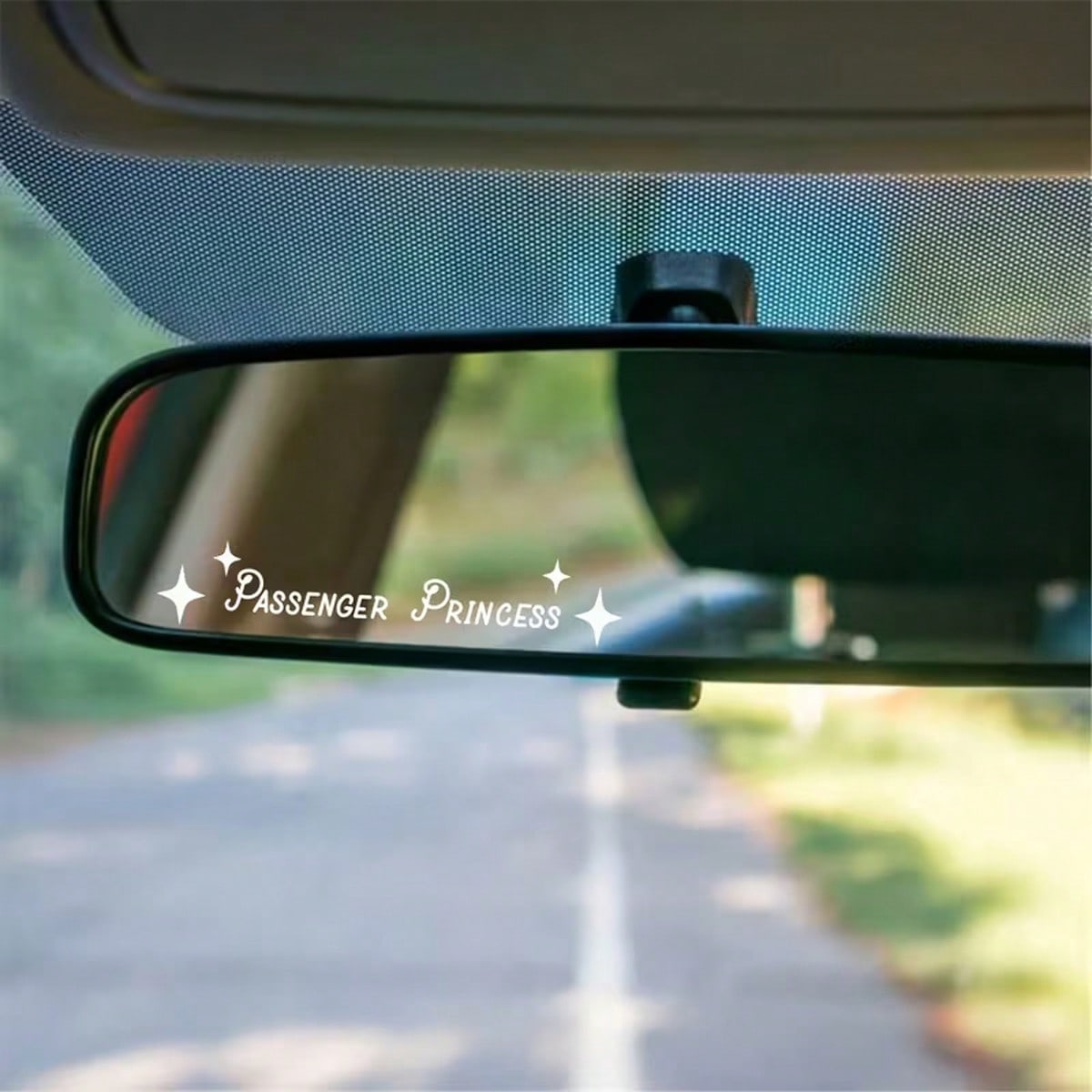 Passenger Princess Car Rearview Mirror Decals- Waterproof Vinyl Stickers Suitable For Cars, Trucks, Laptops- The Perfect Holiday Gift