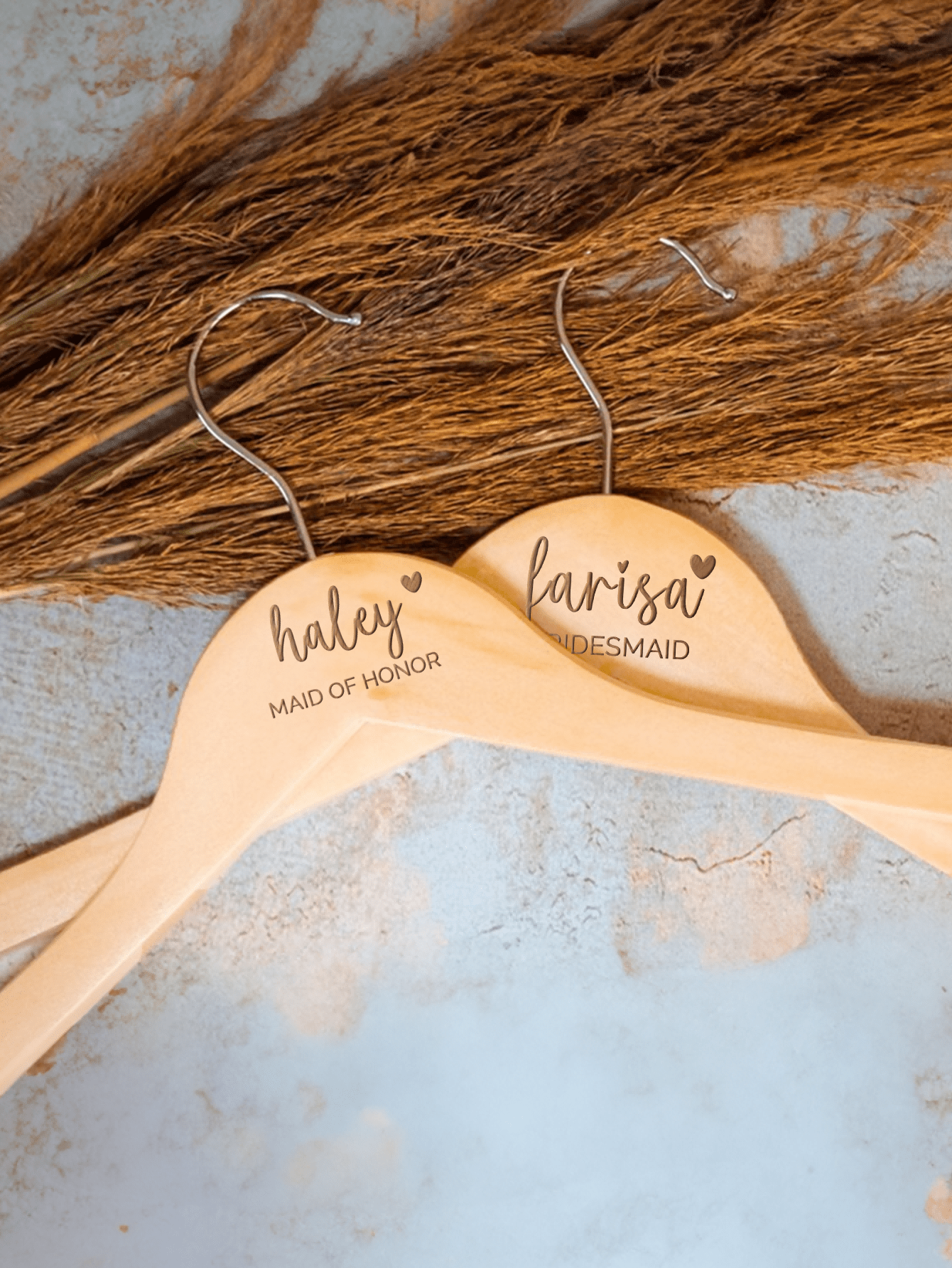 Personalized Bridesmaid, Wedding Dress Hanger, Bride Dress Hanger, Customized Wedding Hanger, Engraved Bride Hanger, Cute, Charming, Colorful, Y2K Style, Unique, Boyfriend, Girlfriend, Family, Friends