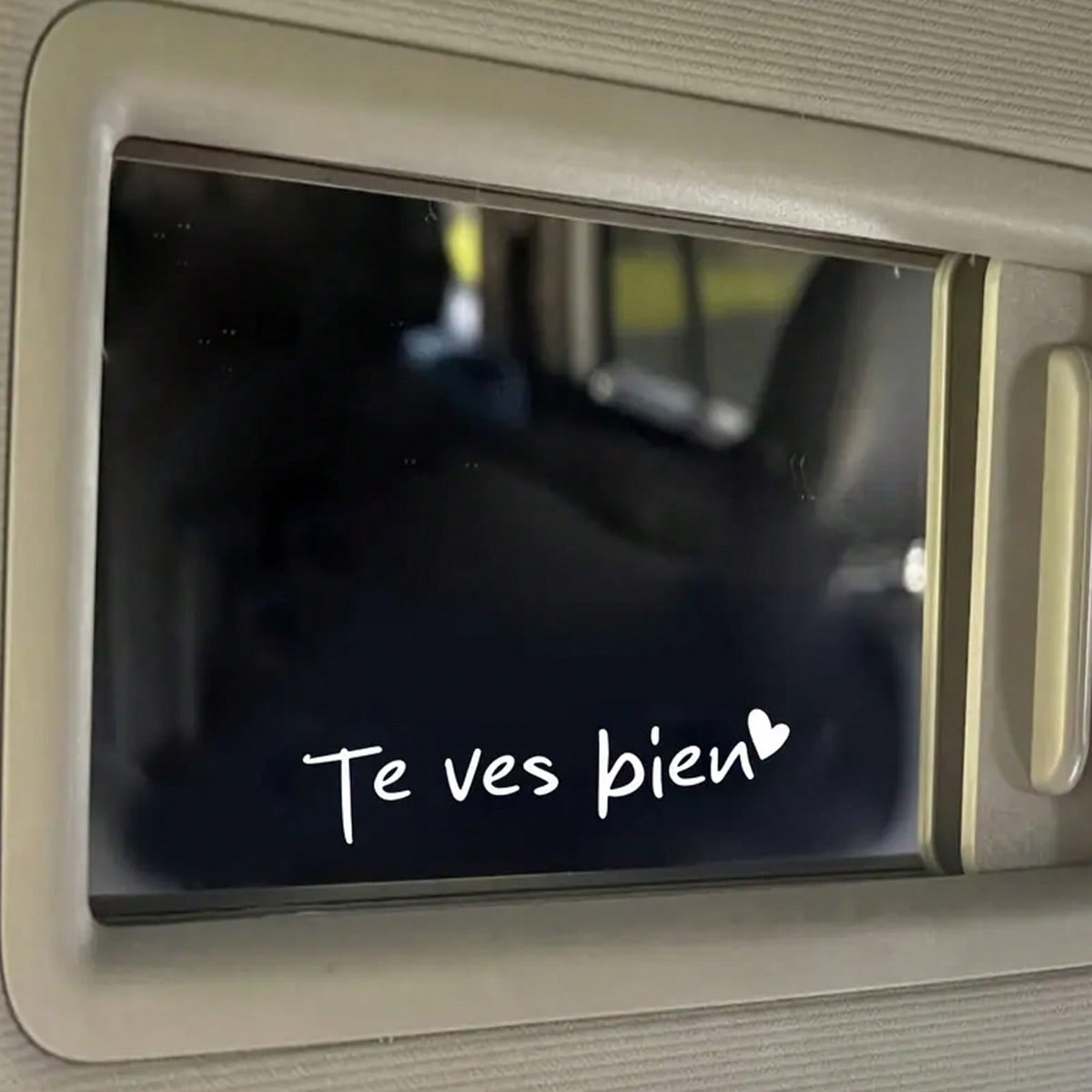 "Te Ves Bien" You Look Good Car Rearview Mirror Dressing Mirror Decorative Stickers Doors And Windows Room Walls Laptop Family Life Stickers Inspirational Spanish Style