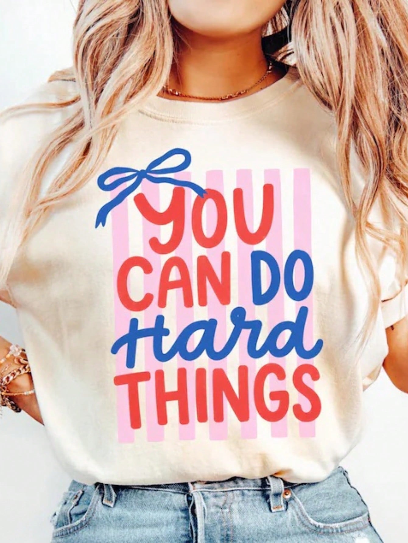You Can Do Hard Things Shirt, Coquette Motivational Teacher Shirt, Mental Health Tee, School Counselor Gift, Therapist Shirt