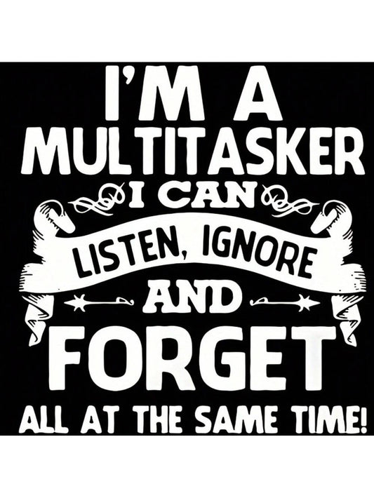 1/2/3pcs Humorous Multitasking Quote Vinyl Iron-On Transfer Decals, Mixed Color Durable Heat Press Patches For DIY T-Shirts, Sweaters, Jeans, Fashion Backpacks- Personalized Style With Easy Applicati