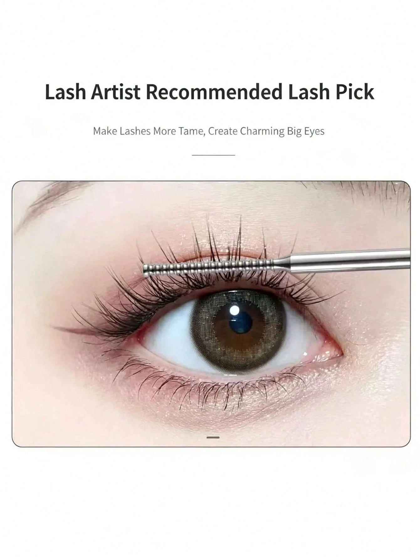 1/2 PCS Heat Curling Eyelash Tools, Stainless Steel Double-Tipped Eyelash Comb, Assistant Comb For Eyelash Bridging By Professional Eyebrow Artists For Organizing Eyelash Curling Rods, Essential Eyela