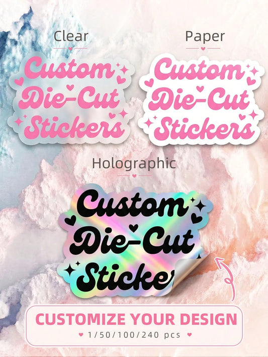 1-240pcs Customizable Multi-Pattern Stickers, Waterproof Self-Adhesive, Decorative For Journals, Luggage, Storage Boxes, Gift Packaging DIY And More. Ideal For Craft Enthusiasts, Students, Commuters