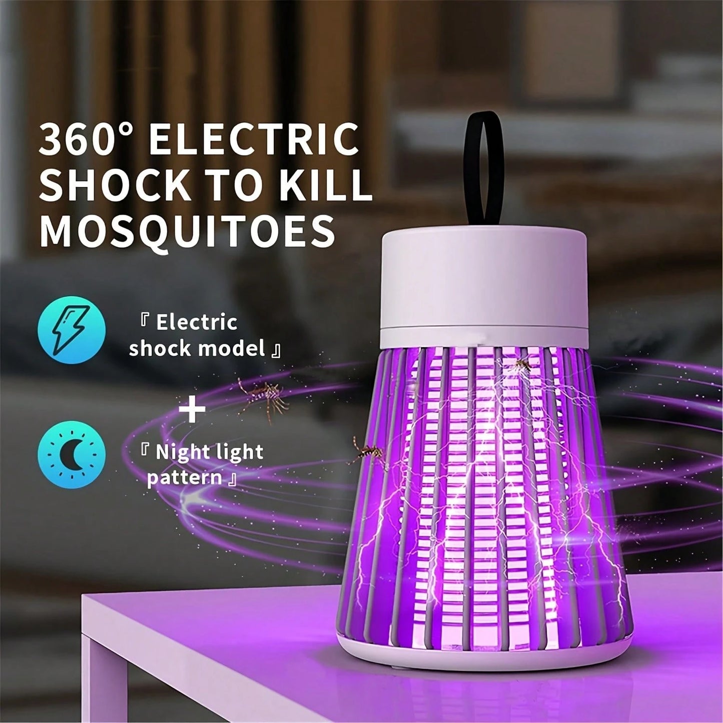 1/2PCS Bug Catcher, Mosquito Catcher, USB Electric Radiation-Free LED Silent Bed Bug Insect Killer Lamp, Suitable For Indoor Mosquitoes, Insects, Fruit Flies, Comes With A Small Brush