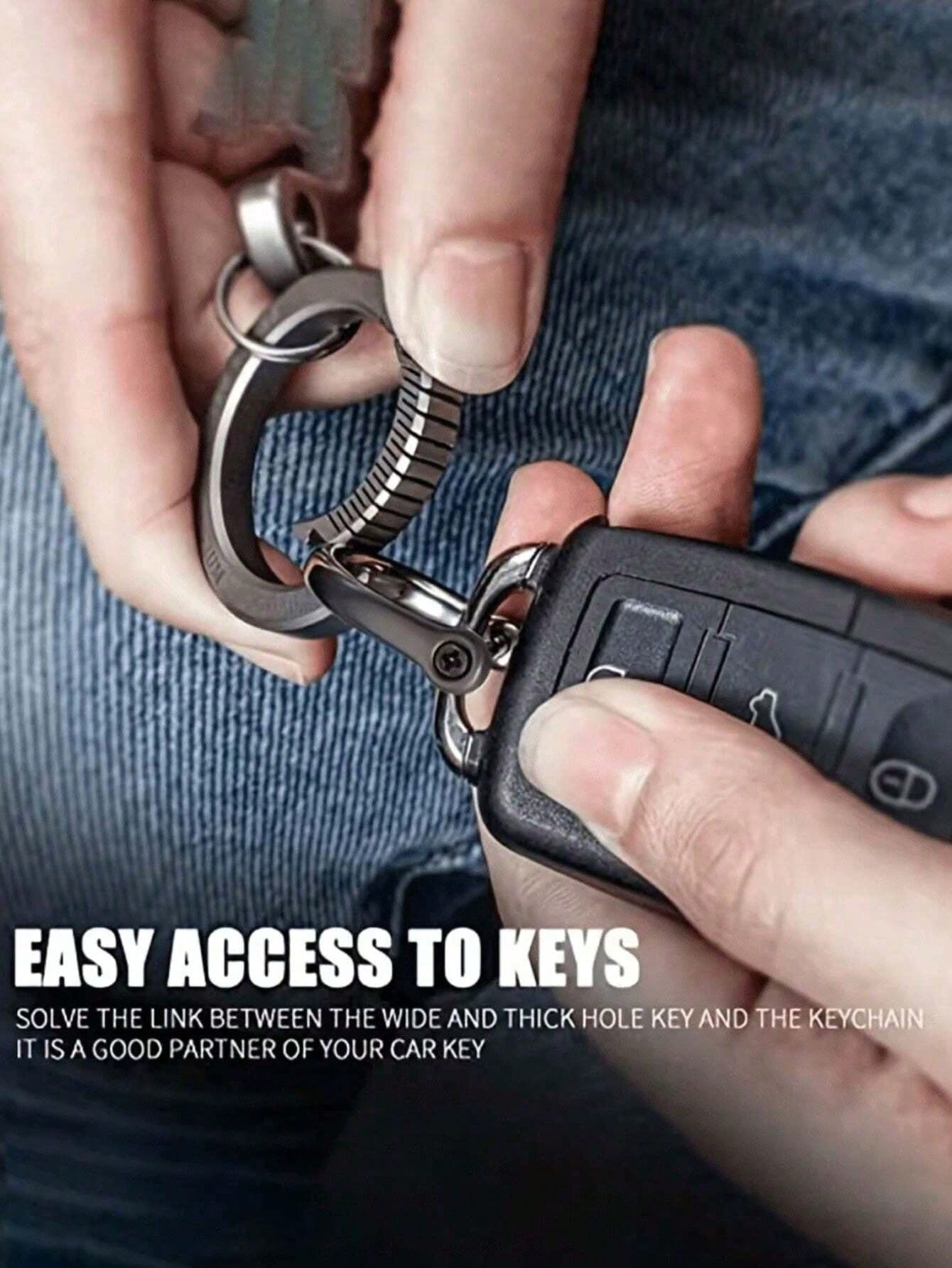 1/2pcs D-Ring Screw Detachable Buckle, Suitable For Car Key Chain, Metal Key Chain Zinc Alloy Accessories, Semi-Circle D-Ring, Horseshoe-Shaped Buckle, Detachable Luggage Pendant