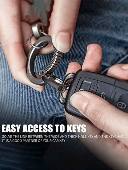 1/2pcs D-Ring Screw Detachable Buckle, Suitable For Car Key Chain, Metal Key Chain Zinc Alloy Accessories, Semi-Circle D-Ring, Horseshoe-Shaped Buckle, Detachable Luggage Pendant