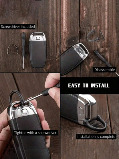 1/2pcs D-Ring Screw Detachable Buckle, Suitable For Car Key Chain, Metal Key Chain Zinc Alloy Accessories, Semi-Circle D-Ring, Horseshoe-Shaped Buckle, Detachable Luggage Pendant