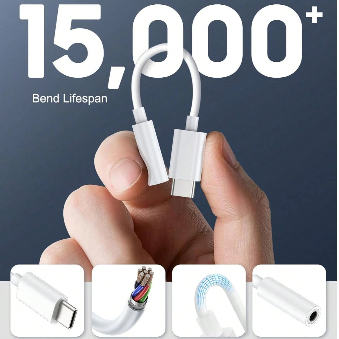 1-2pcs USB-C To 3.5mm Audio Adapter, High-Quality USB C To 3.5mm Female Auxiliary Audio Converter Adapter Compatible With Iphone 17/16 Pro Max/16 Pro/16 Plus/16/15, S26/S25/S24/S23/S22/S21/S20 Ultra P