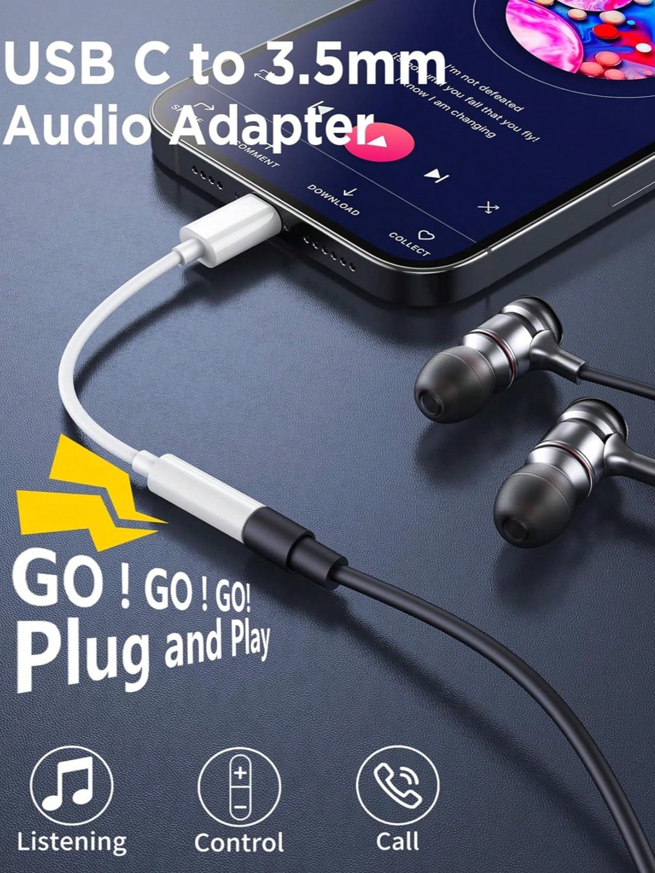 1-2pcs USB-C To 3.5mm Audio Adapter, High-Quality USB C To 3.5mm Female Auxiliary Audio Converter Adapter Compatible With Iphone 17/16 Pro Max/16 Pro/16 Plus/16/15, S26/S25/S24/S23/S22/S21/S20 Ultra P