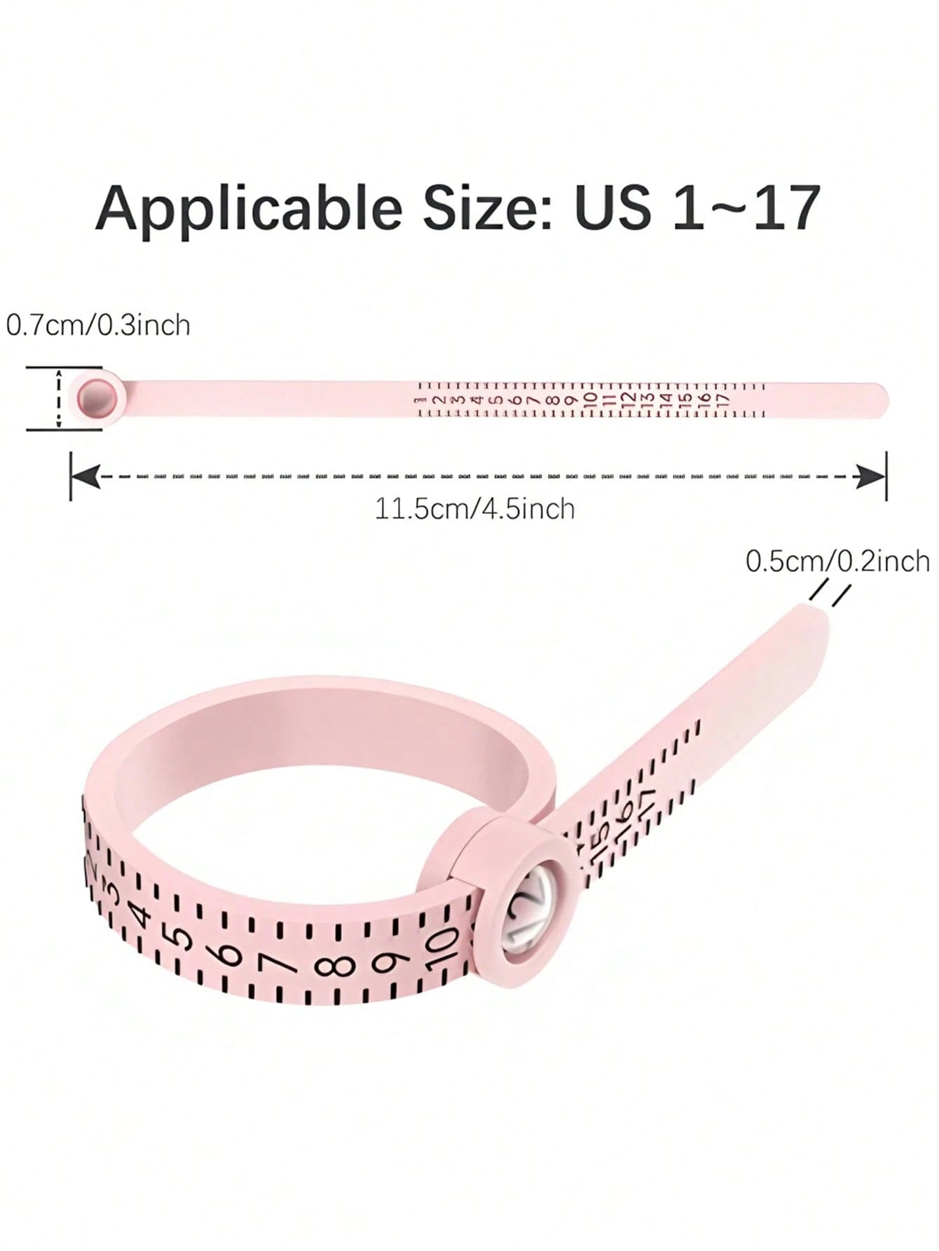 1-3pcs Ring Sizer Measuring Tool, Reusable Finger Size Adjuster For Loose Rings, Ring Mandrel Measurement Kit, Gauge Set With Measuring Tool, Ring Mandrel Measurer, Premium Steel Measuring Ring Tool
