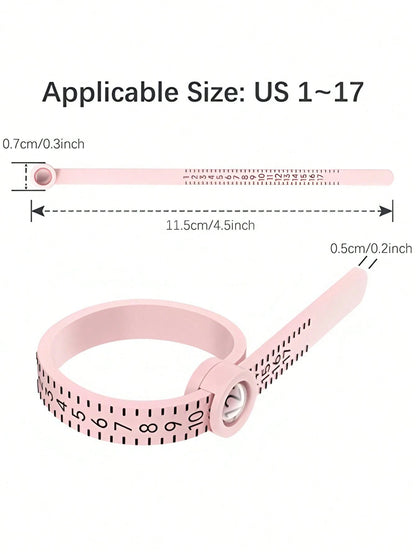 1-3pcs Ring Sizer Measuring Tool, Reusable Finger Size Adjuster For Loose Rings, Ring Mandrel Measurement Kit, Gauge Set With Measuring Tool, Ring Mandrel Measurer, Premium Steel Measuring Ring Tool