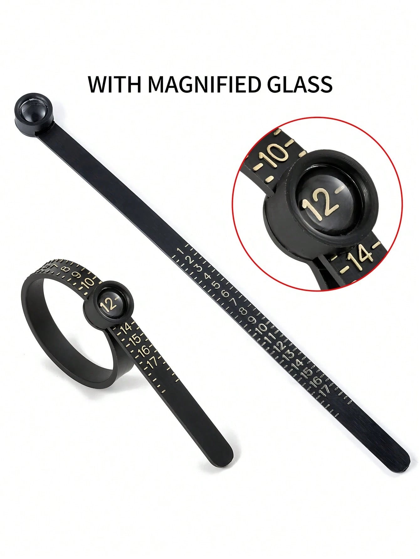 1-3pcs Ring Sizer Measuring Tool, Reusable Finger Size Adjuster For Loose Rings, Ring Mandrel Measurement Kit, Gauge Set With Measuring Tool, Ring Mandrel Measurer, Premium Steel Measuring Ring Tool