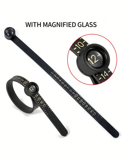 1-3pcs Ring Sizer Measuring Tool, Reusable Finger Size Adjuster For Loose Rings, Ring Mandrel Measurement Kit, Gauge Set With Measuring Tool, Ring Mandrel Measurer, Premium Steel Measuring Ring Tool