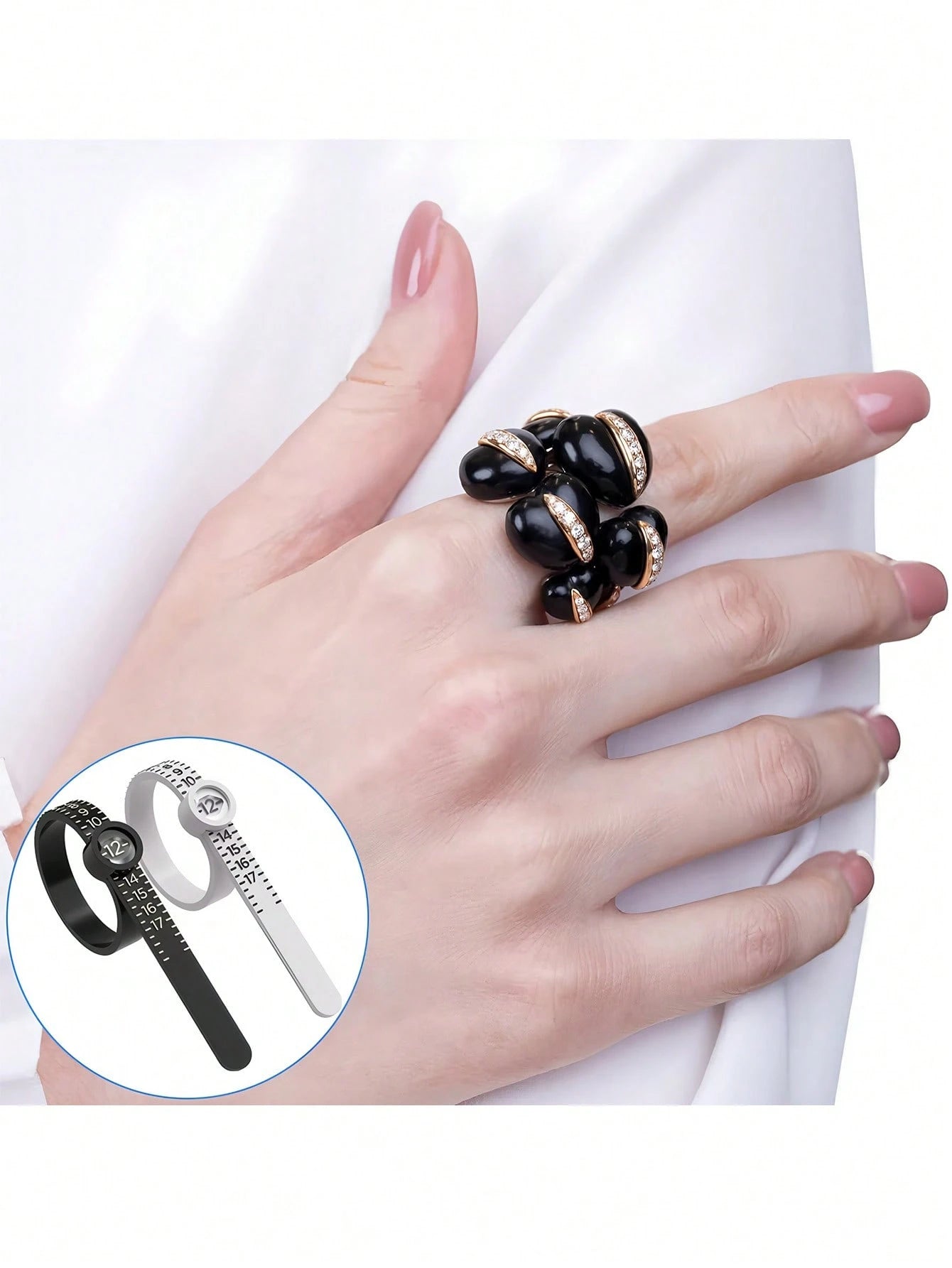 1-3pcs Ring Sizer Measuring Tool, Reusable Finger Size Adjuster For Loose Rings, Ring Mandrel Measurement Kit, Gauge Set With Measuring Tool, Ring Mandrel Measurer, Premium Steel Measuring Ring Tool