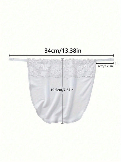 1-4pcs Lace Bra Cover Detachable Breast Cover Chest Cover Women Clothing Accessories,Anti-Peeping Anti-Light Bra,Bralette Accessories With Striped Pattern, Removable Washable, Invisible Delicate Lace