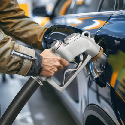 1.5 Inch Barb Automatic Fuel Nozzle With Swivel, Max Flow Rate 37 GPM, Auto Shut Off Diesel Gas Pump Nozzle With 3-Speed Trigger Lock & 1.5 Inch (OD=40 Mm) Spout For Gasoline, Diesel, Kerosene
