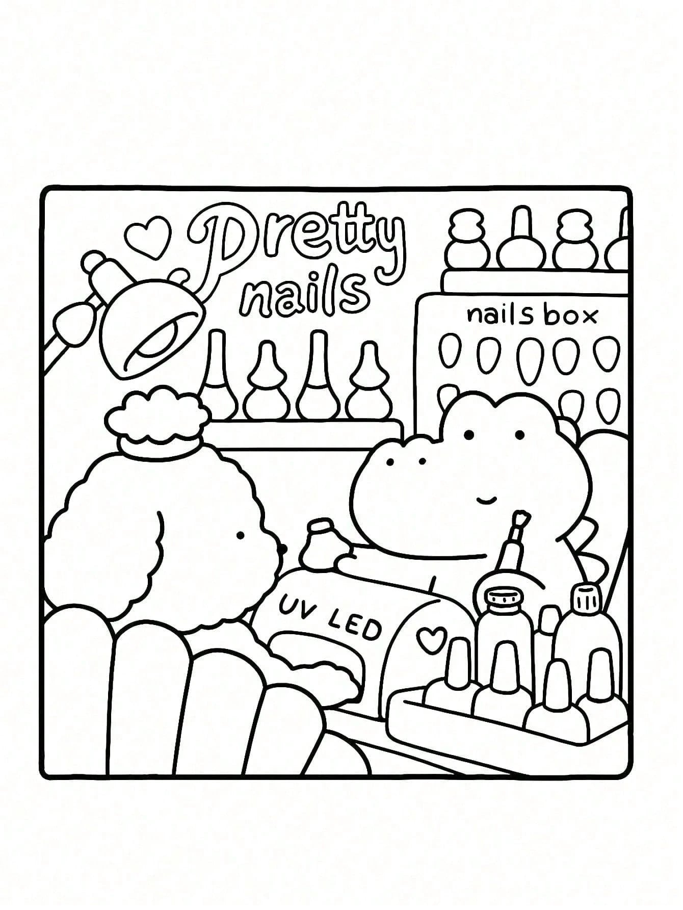 1 Book 42 Pages "Cozy Friends: Cocoa Themed Coloring Book", Suitable For Adults And Teenagers, Super Cute And Comfortable Space Design, Help You Relax (Cozy Space Coloring Book). Coloring Books Can Re