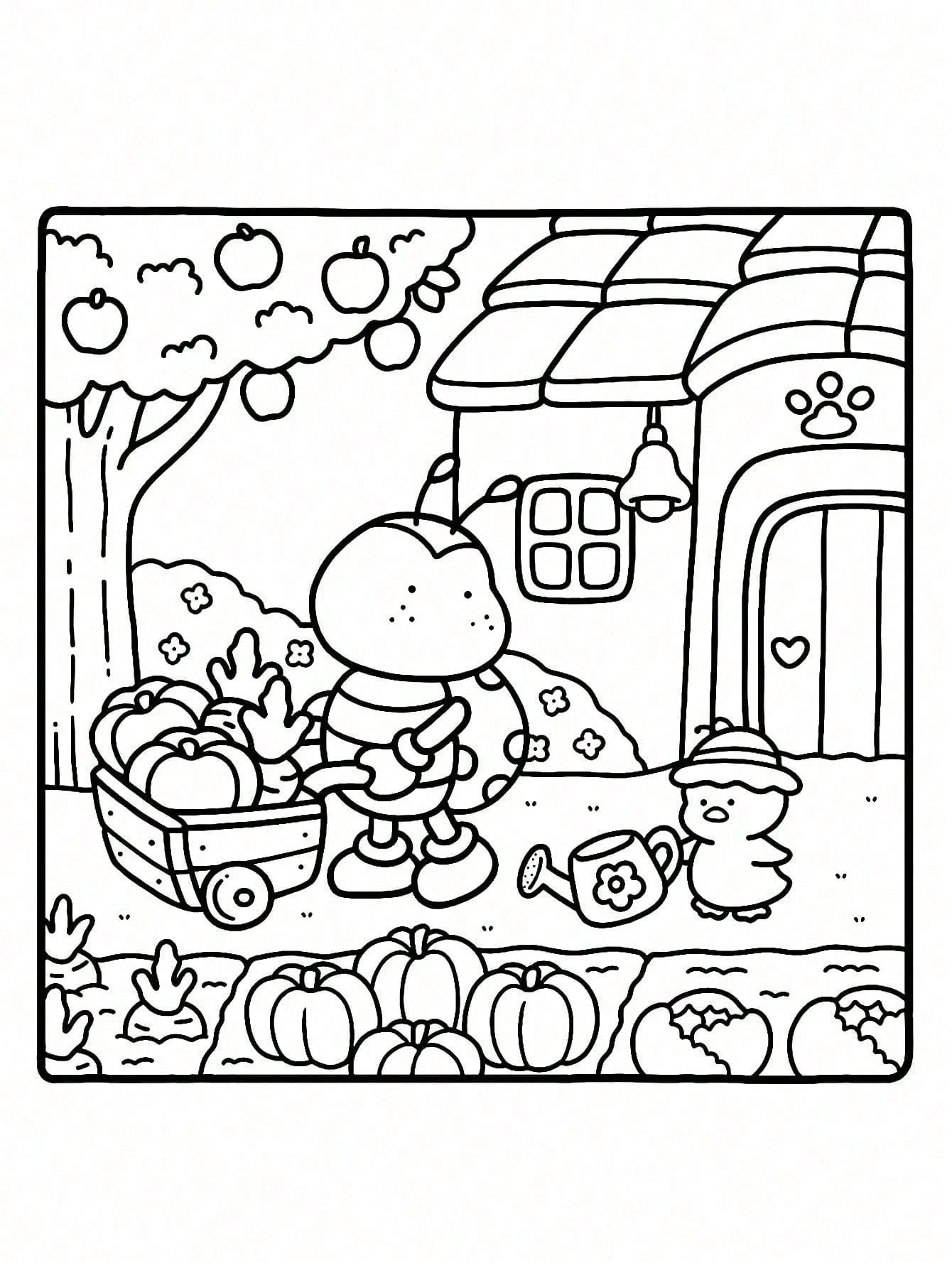 1 Book 42 Pages "Cozy Friends: Cocoa Themed Coloring Book", Suitable For Adults And Teenagers, Super Cute And Comfortable Space Design, Help You Relax (Cozy Space Coloring Book). Coloring Books Can Re