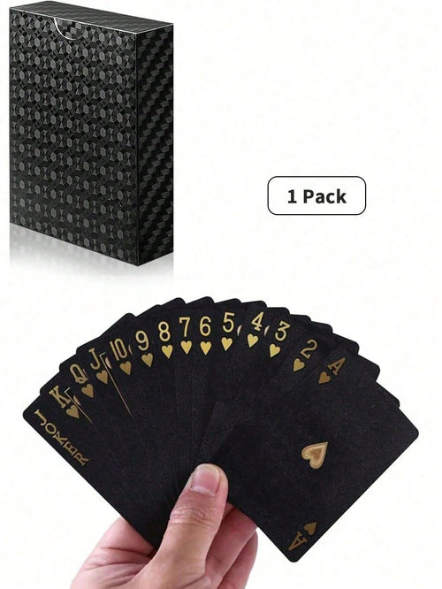 1 Pack Waterproof Plastic Playing Cards, Suitable For Christmas And Holiday Parties, Family Game Night, Party Favors And Gifts- Includes Trick Cards And Magic Performance Cards, Suitable For Adults