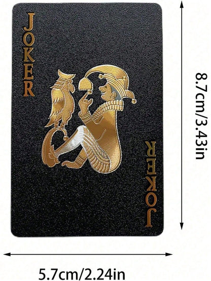 1 Pack Waterproof Plastic Playing Cards, Suitable For Christmas And Holiday Parties, Family Game Night, Party Favors And Gifts- Includes Trick Cards And Magic Performance Cards, Suitable For Adults