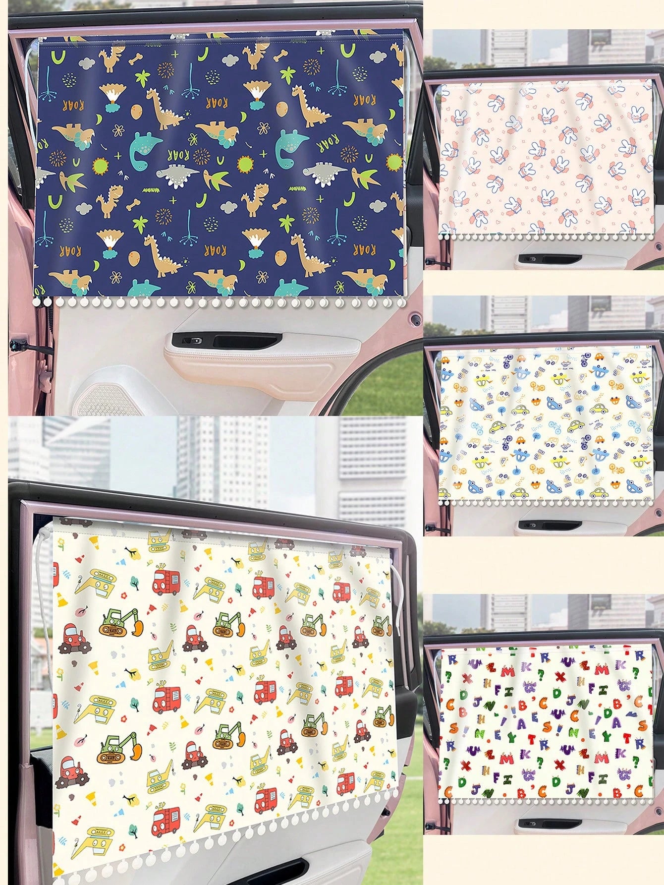 1 Pc Car Sunshade Curtain, Car Privacy Window Curtain, Sunshade With Suction Cups For Car Sun Protection
