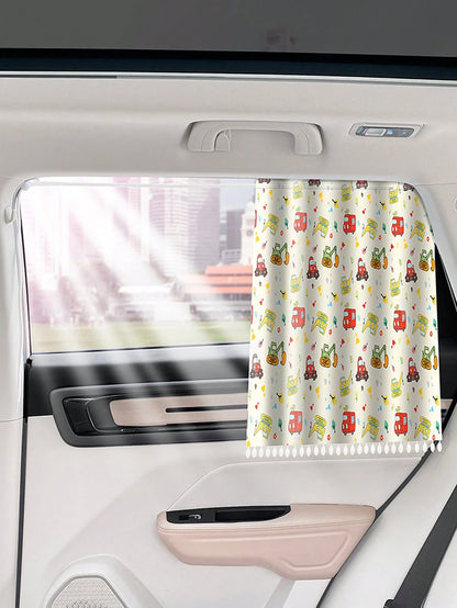 1 Pc Car Sunshade Curtain, Car Privacy Window Curtain, Sunshade With Suction Cups For Car Sun Protection