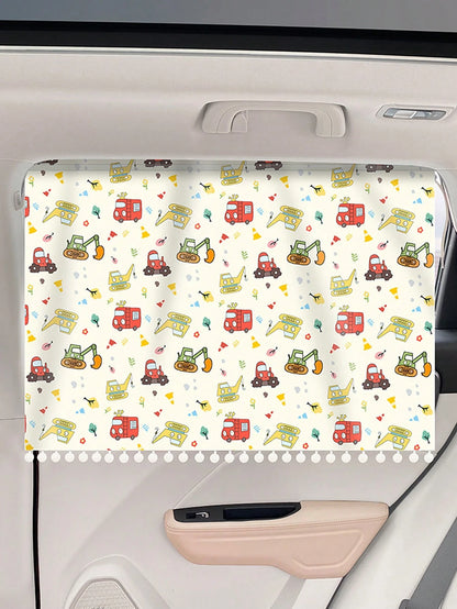 1 Pc Car Sunshade Curtain, Car Privacy Window Curtain, Sunshade With Suction Cups For Car Sun Protection