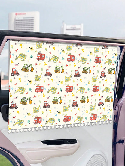1 Pc Car Sunshade Curtain, Car Privacy Window Curtain, Sunshade With Suction Cups For Car Sun Protection