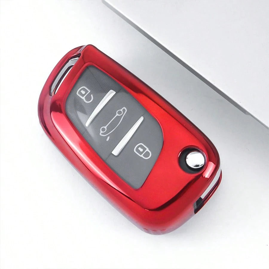 1 Pc New TPU Car Flip Key Case Cover Shell Fob For C1 For C2 For C3 For C4 For C5 For Peugeot For 308 For 408 For 807 For DS For DS3 For DS4 For DS5 For DS6 Anti Fall And Dust-Proof Keybag