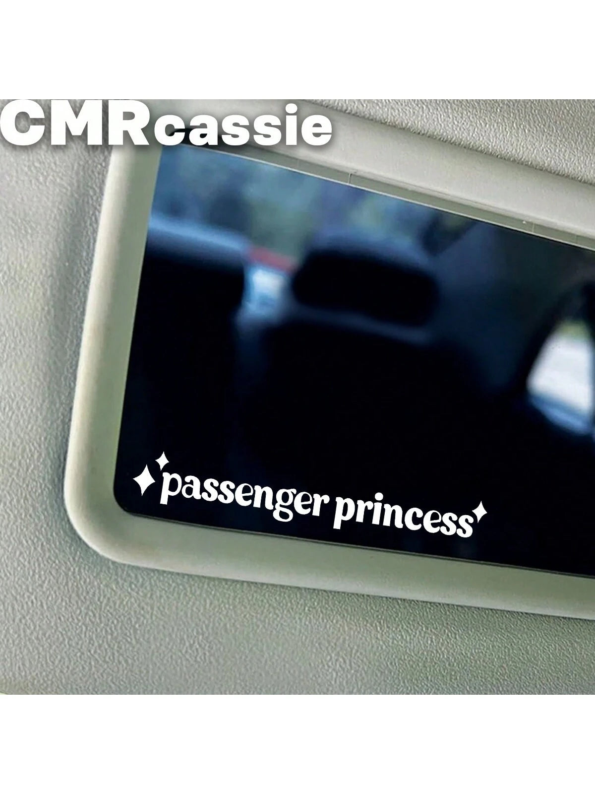 1 Pc Passenger Princess Car Mirror Sticker, Mirror Car Sticker, Rearview Mirror Sticker, Girlfriend Truck Sticker, Vehicle Accessories, Passenger Princess Funny