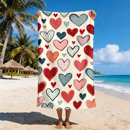 1 PC Printed Microfiber Beach Towel, Swim Towel, Soft Portable Lightweight Towel For Beach, Swimming Pool, Travel, Camping