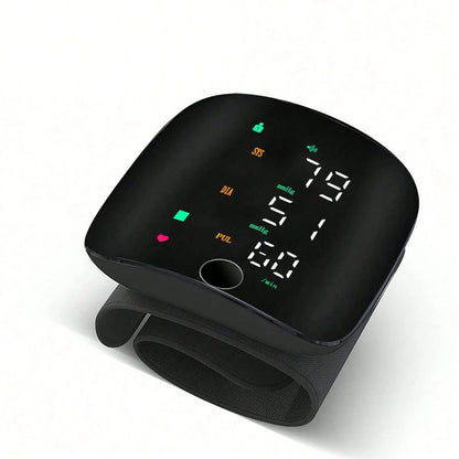 1 Pc Smart Touch LCD Screen Chargeable Voice Wrist Blood Pressure Monitor Digital Automatic BP Tonometer Heart Rate Sphygmomanometer