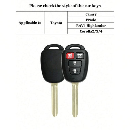 1 Piece Of Stylish Car Key Cover With Scratch Resistance, Equipped With Keychain Wristband, TPU Car Key Cover Suitable For Prius RAV4, Camry Corolla, 2014, 2015, 2016, 2017 Shell FOB Package, Keychain