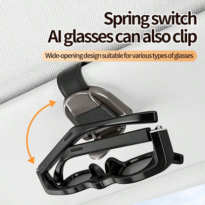 1-Piece Set Multi Functional Car Zinc Alloy Glasses Clip Car Glasses Frame Alloy Car Interior Sunshade Storage Box Car Fashion Glasses Clip Clip