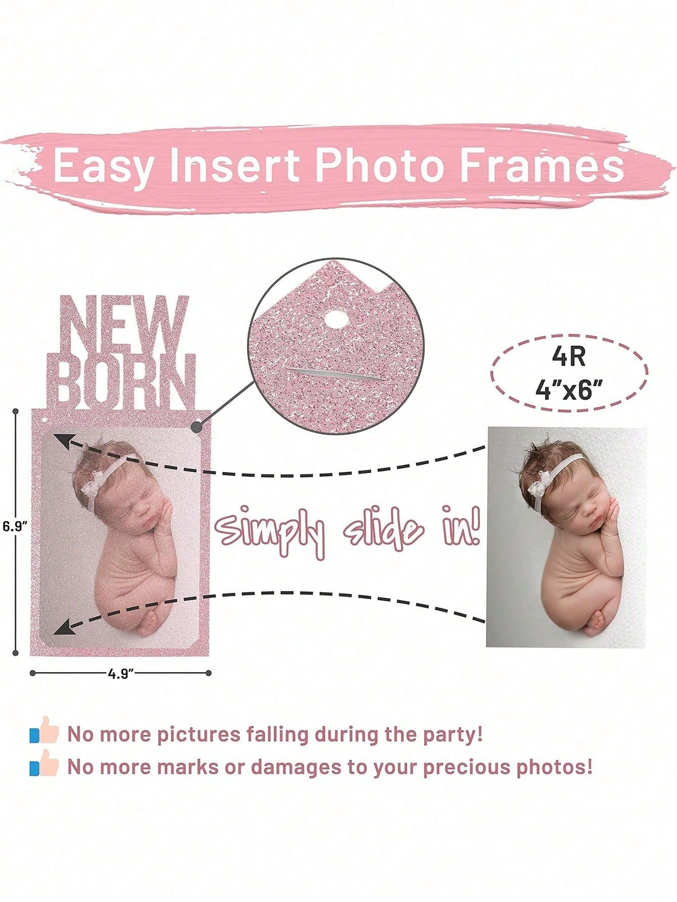 1 Set- Baby's 1st Birthday Photo Banner, Suitable For Newborn To 12 Months, Monthly Milestone Photo Garland Wreath, 1st Birthday Celebration Decor, Boy Girl Frame, Baby Shower Party