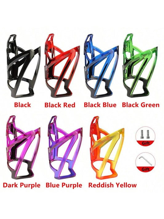 1 Set Durable & Lightweight Bicycle Water Bottle Cage With Mounting Screws And Tools, Fits Most Standard Water Bottles, Easy & Secure Installation, Perfect For Bike Enthusiasts, Vibrant Color Matches